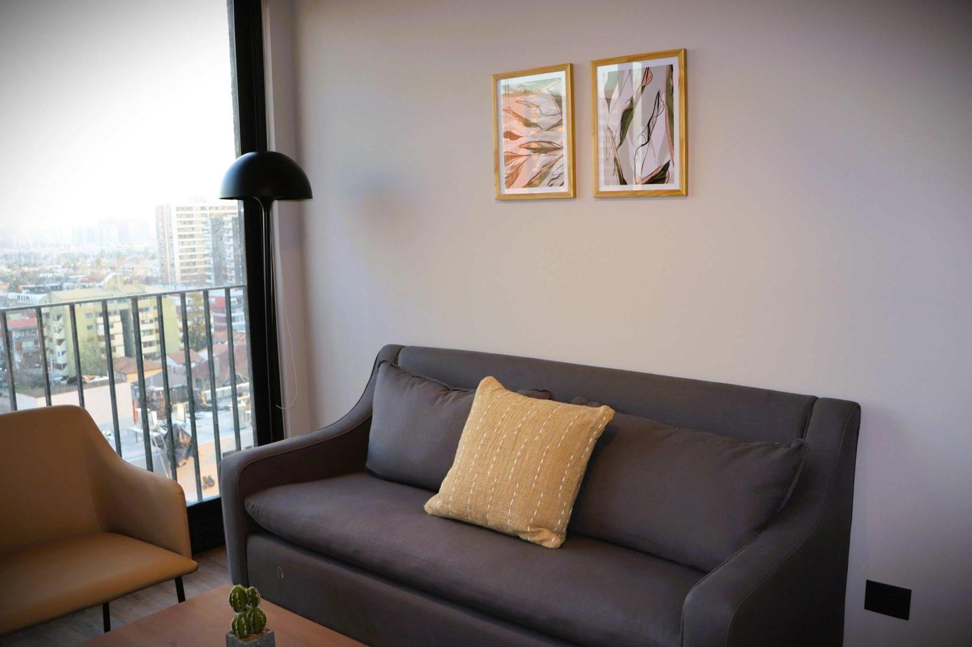 Hom I Moderno Depto 1d1b A Estrenar En Nunoa Apartamento *